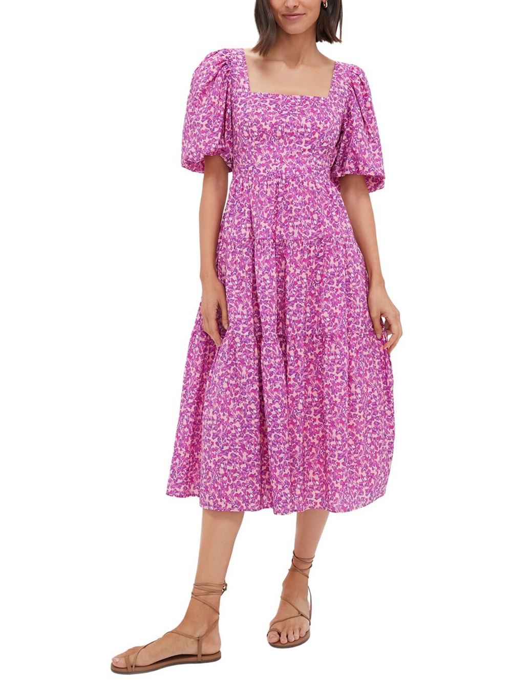 NWT Hyacinth‎ House x Tuckernuck Estella Midi Dress Purple Pink Size Small